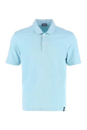 Cotton-piqué polo shirt-0